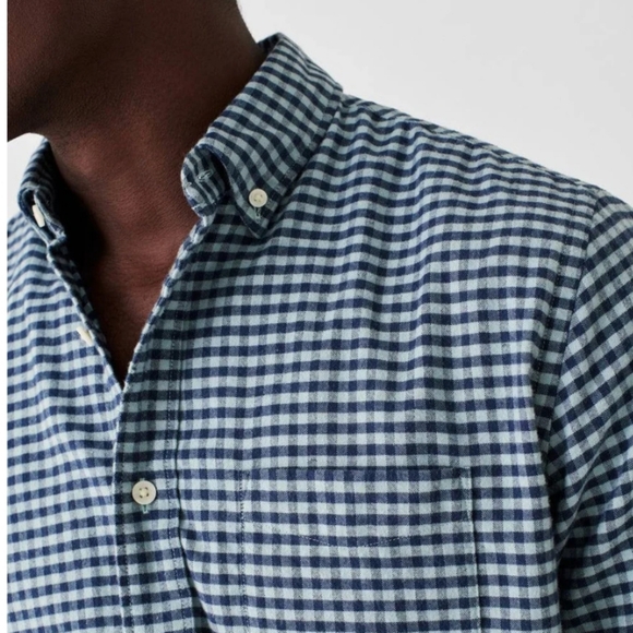 Faherty Faherty Stretch Oxford Check Shirt 2.0 Size XL Cotton Lyocell - Picture 3 of 12